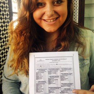My daughter Stevie sent in her ballot today from Morocco!